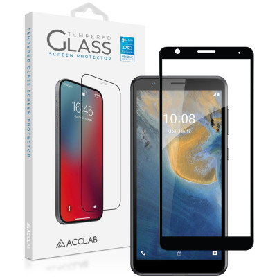 Скло захисне ACCLAB Full Glue ZTE Blade A31 Plus Black (1283126523083) Вінниця - фото 1