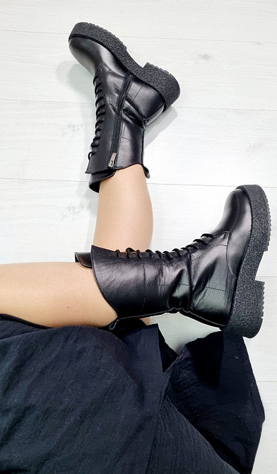 Marlex Черевики жіночі MarLex Dj 100 чорні (зима, шкіра натуральна) (5216) 37р.38р.39р. 38 Коломия - фото 2