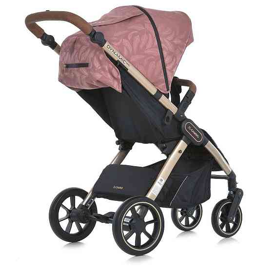 Коляска дитяча EL CAMINO DYNAMIC PRO Special Pink прогулянкова з чохлом та дощовиком Рожева з пір'ячками (ME 1053G-2) Чернігів