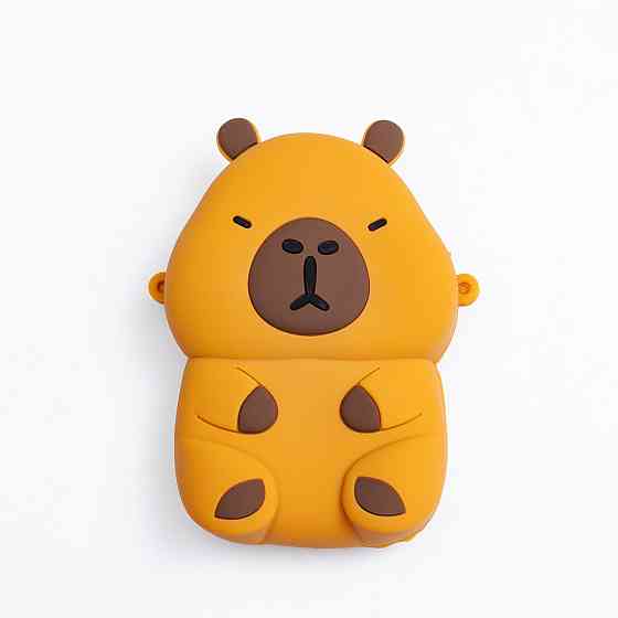 Силиконовая детская сумка Капибара через плечо Коричневая Киев