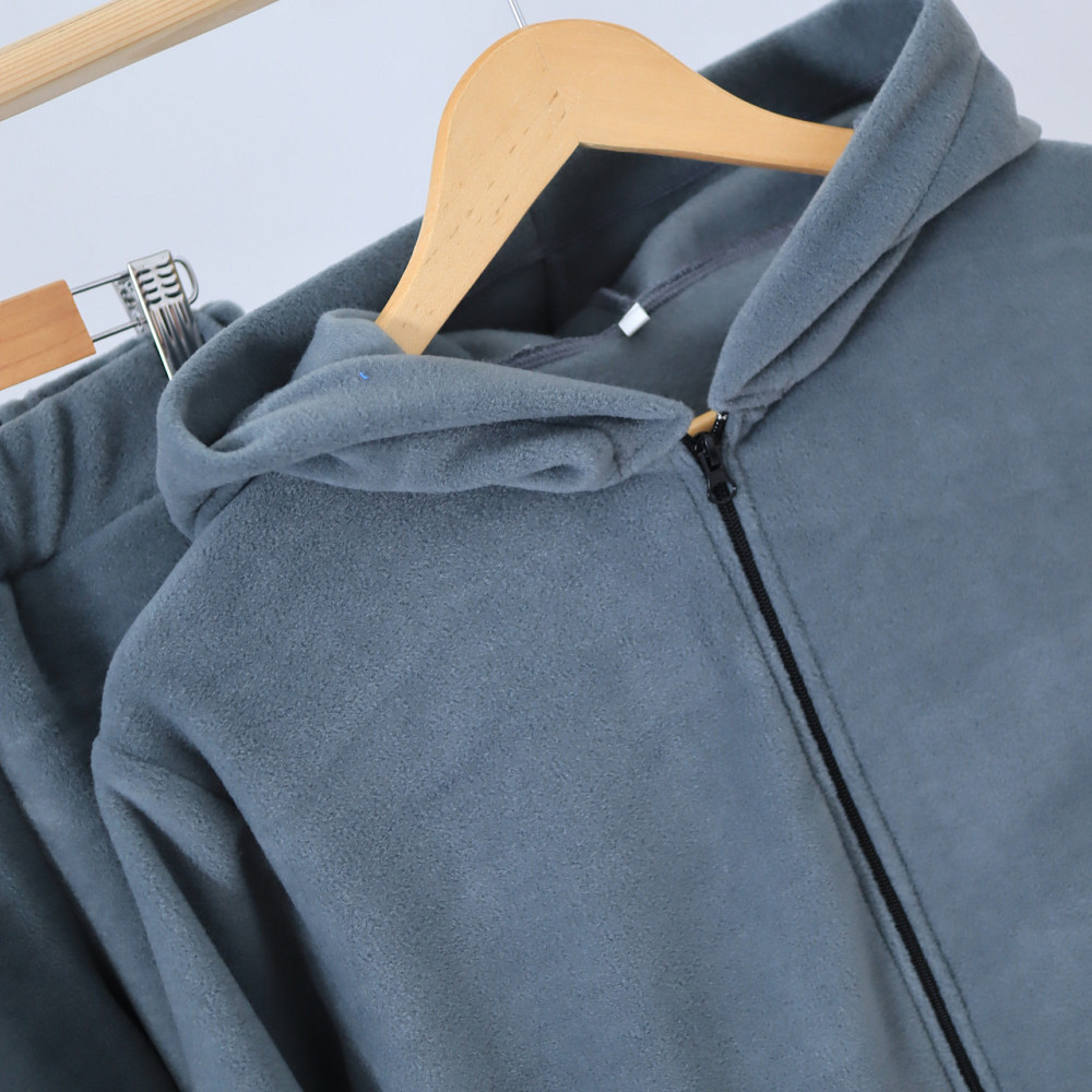 Дитячий теплий Флісовий термо костюм (зипка з капюшоном + штани) 116 Кам'янець-Подільський - фото 4