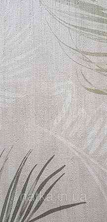 Обои винил на флизелине горячего тиснения DUKA Selective1.06х10 листья папоротника.зеленые на бежевом  DK32250 Киев