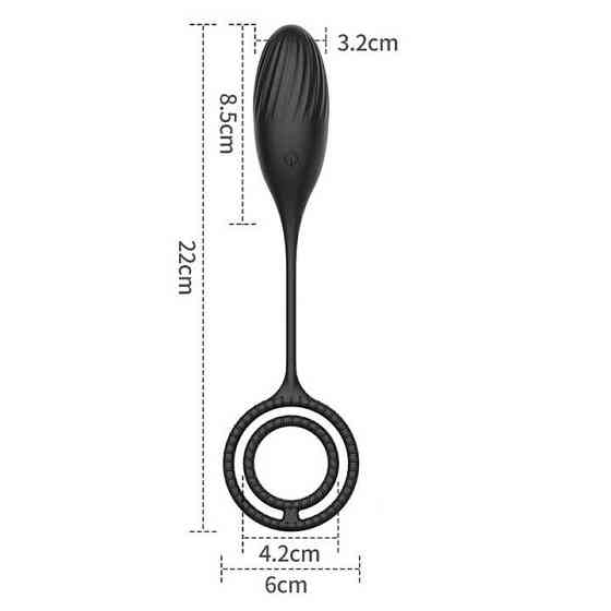 Вибратор Kinky 3 в 1: эрекционное кольцо с массажером простаты, вибратор для пар, виброяйцо Винница