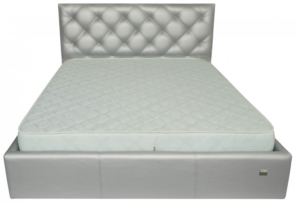 Ліжко Bristol Standart 120 х 200 см Zeus Deluxe Silver Сріблястий Київ - фото 2