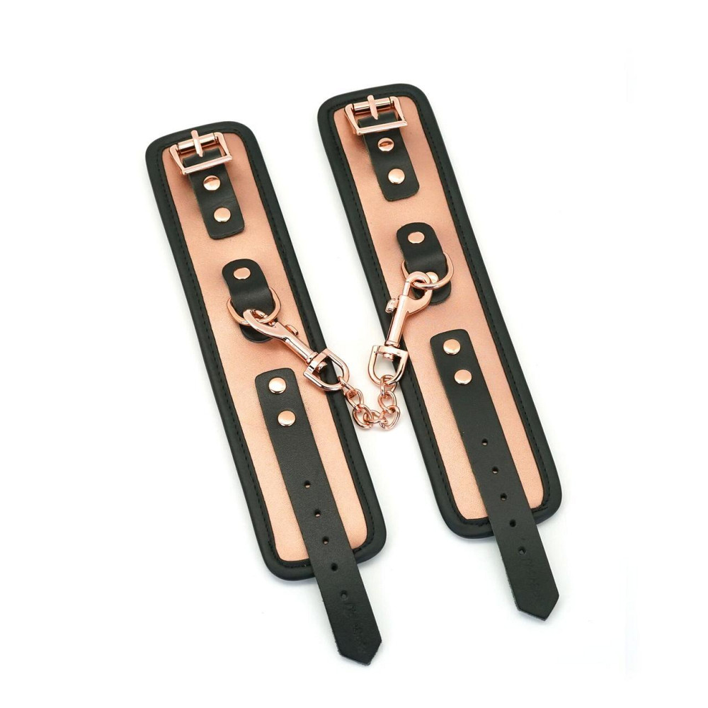 Наручники Liebe Seele Rose Gold Memory Wrist Cuff, натуральна шкіра, золото рожеве Sex Aura Київ - фото 3
