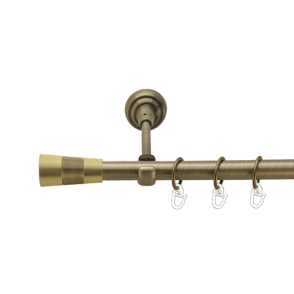 Карниз Orvit Валео металевий однорядний відкритий Антик 19 мм 240 см (3993856) Львів - фото 1