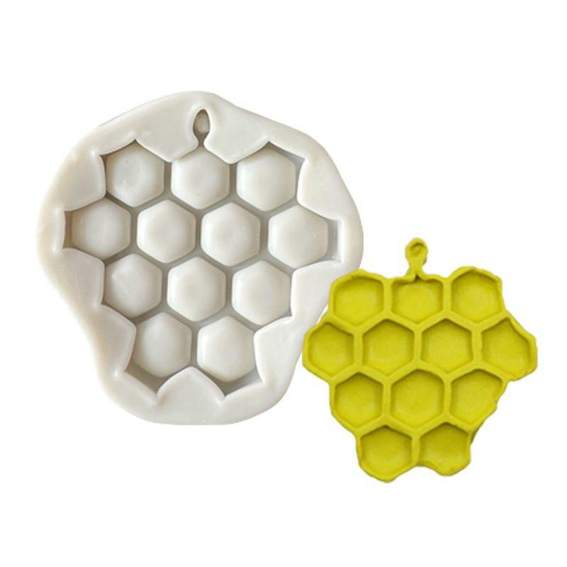 Молд силиконовый Соты 45 на 43 мм серый Киев - изображение 4