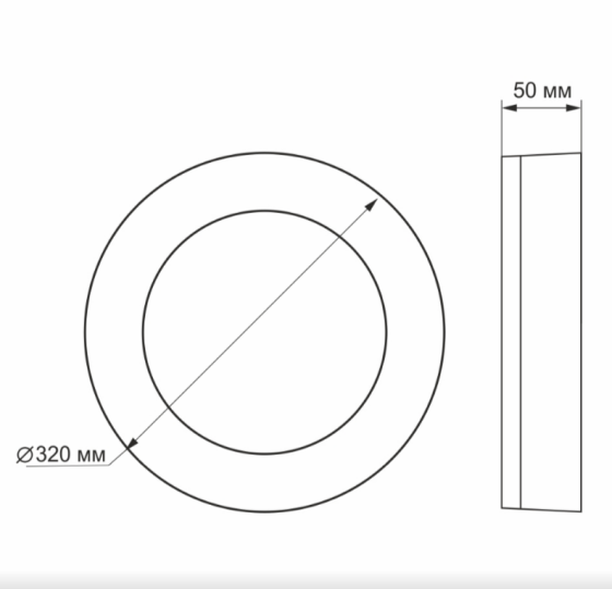 LED Світильник ЖКГ 30W 5000К 220V круглий Videx Житомир