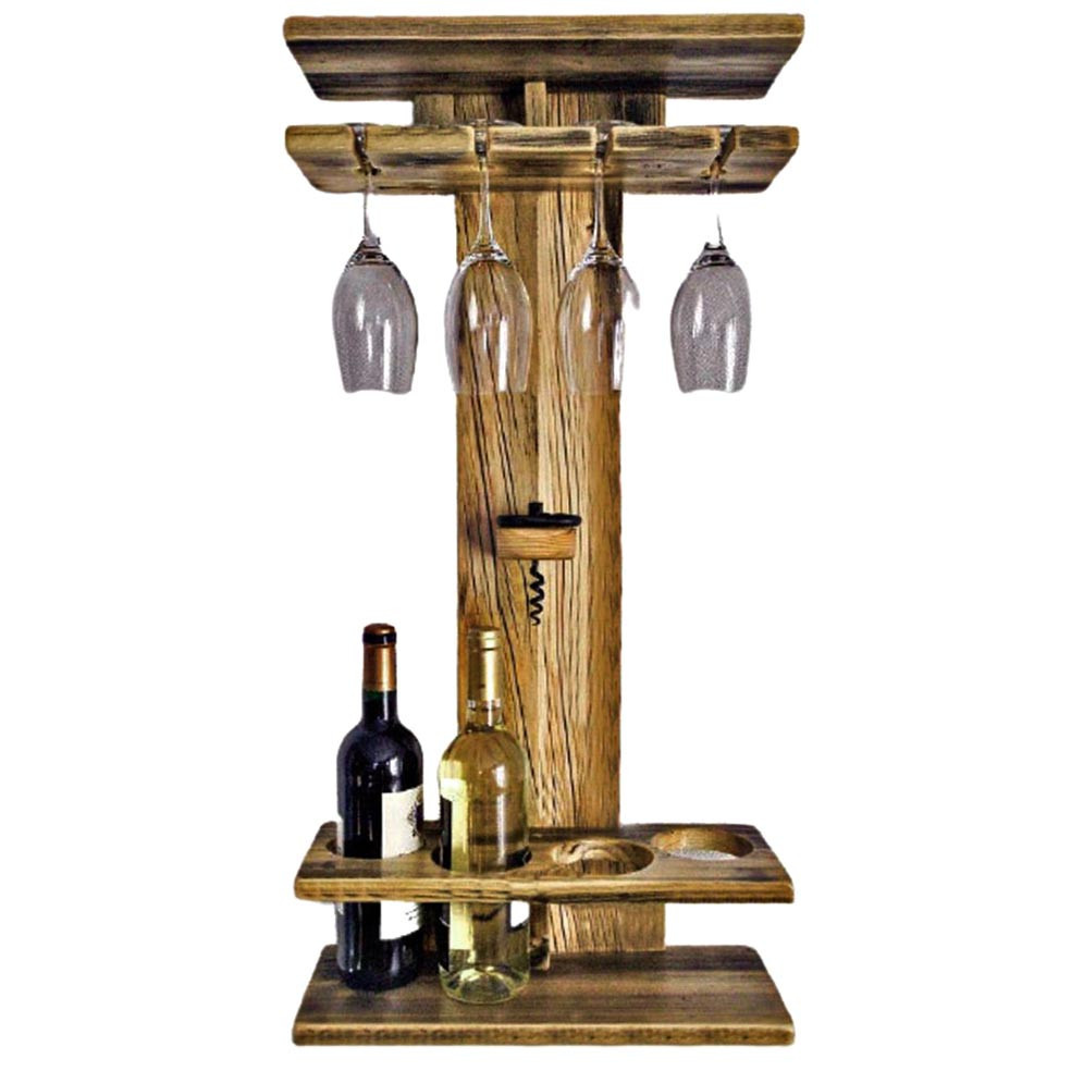 Настенная винная полка 