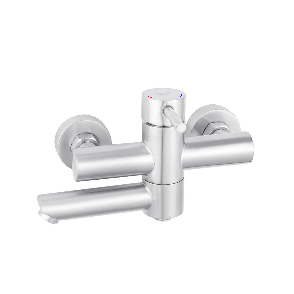 Змішувач для ванни Kroner KRP Edelstahl Klassisch - ESG060 з душовим гарнітуром, сатин Київ - фото 4