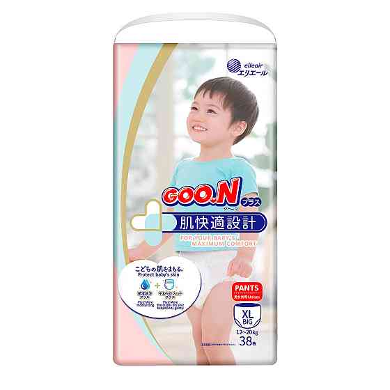 Трусики-підгузки Goo.N Plus для дітей (розмір 5(XL), 12-20 кг, 38шт) Дніпро