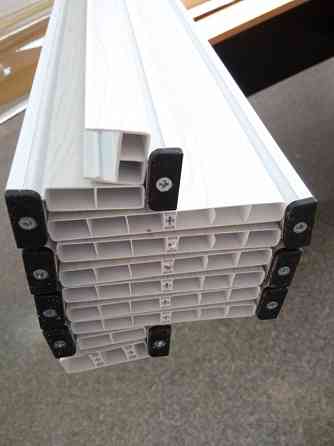 Дверь гармошка  полуостекленная Vinci Decor  Symfonia 860х2030х10 мм Арктично Белый Днепр