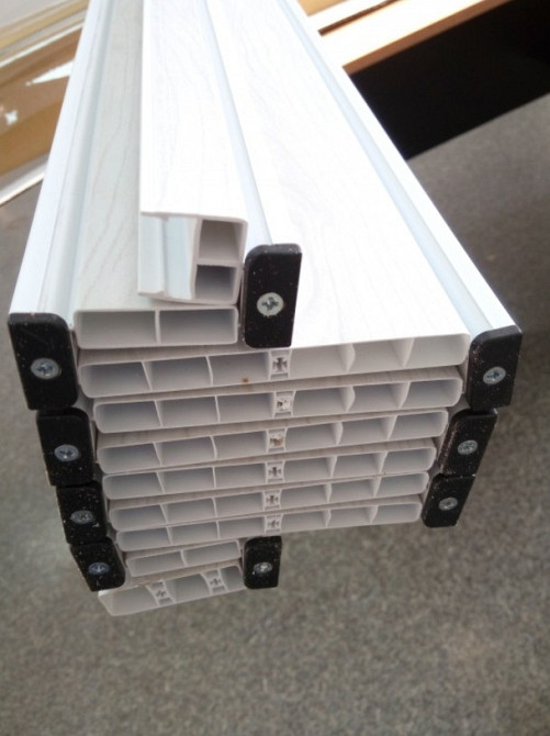 Дверь гармошка  полуостекленная Vinci Decor  Symfonia 860х2030х10 мм Арктично Белый Днепр - изображение 5