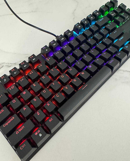 Механическая клавиатура 87 подсветка топовая новая геймерам. Харьков - изображение 1