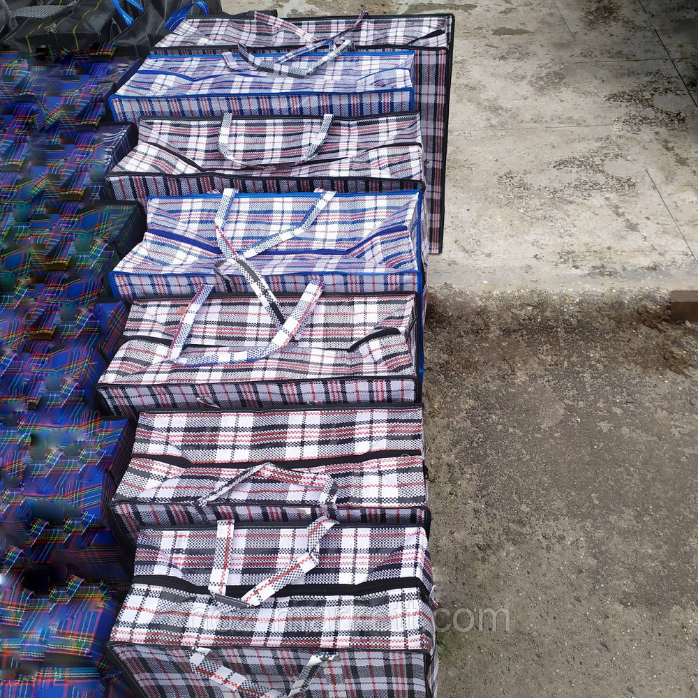 Сумка хозяйственная с молнией 90 х 60 х 35 см 6 шт упаковка К8 Харьков - изображение 6