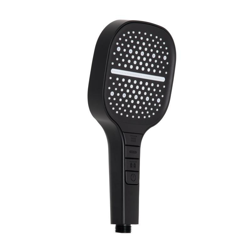 Лійка для ручного душу Qtap Rucni 130x130 мм QTRUC125BLM45957 Black Matt чорна Київ - фото 1