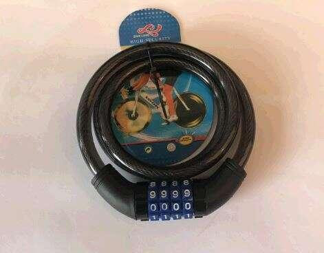 Замок на колесо (трос 1200*1 см) (з кодом) Мукачево - фото 1