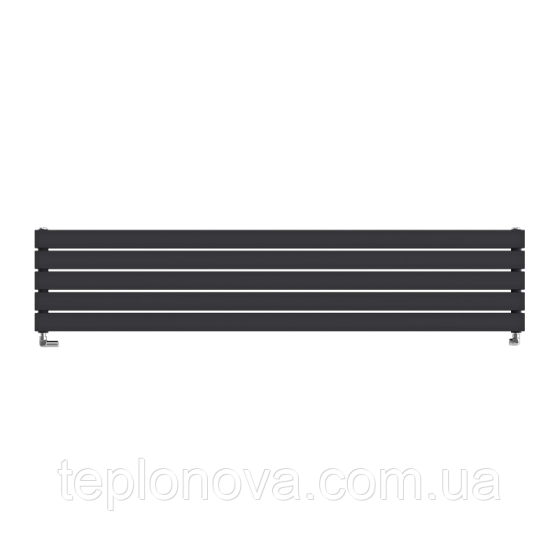 Дизайнерский радиатор 340/1600 (мм) чёрный мат IDEALE VITTORIA H (нижнее подключение) 12 5/340/1600 Черновцы