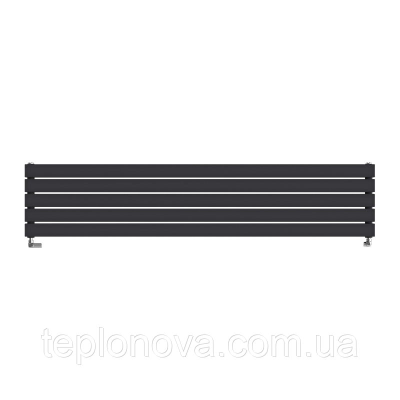 Дизайнерський радіатор 340/1600 (мм) чорний мат IDEALE VITTORIA H (нижнє підключення) 12 5/340/1600 Чернівці - фото 5