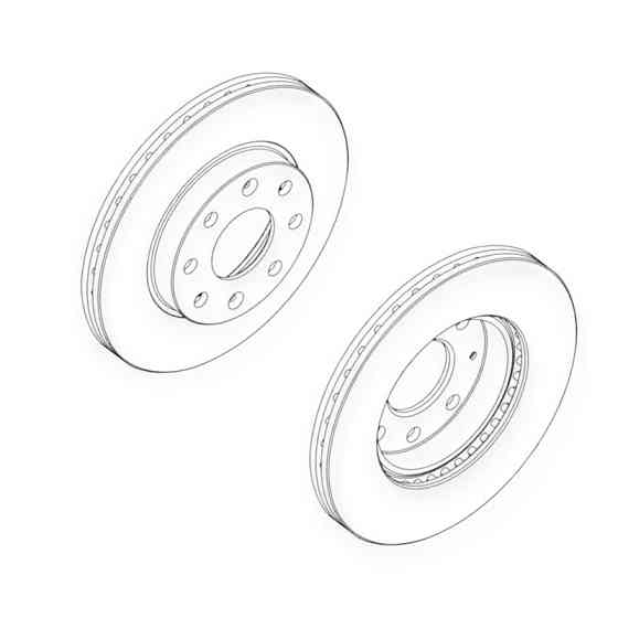 Диск гальмівний автомобіль Chevrolet Авео передній (R13) FERODO Мукачево