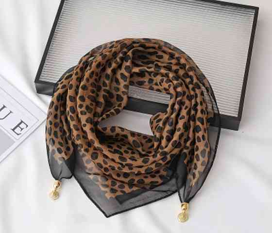 Шарф жіночий з магнітною застібкою Коричневий Сміла