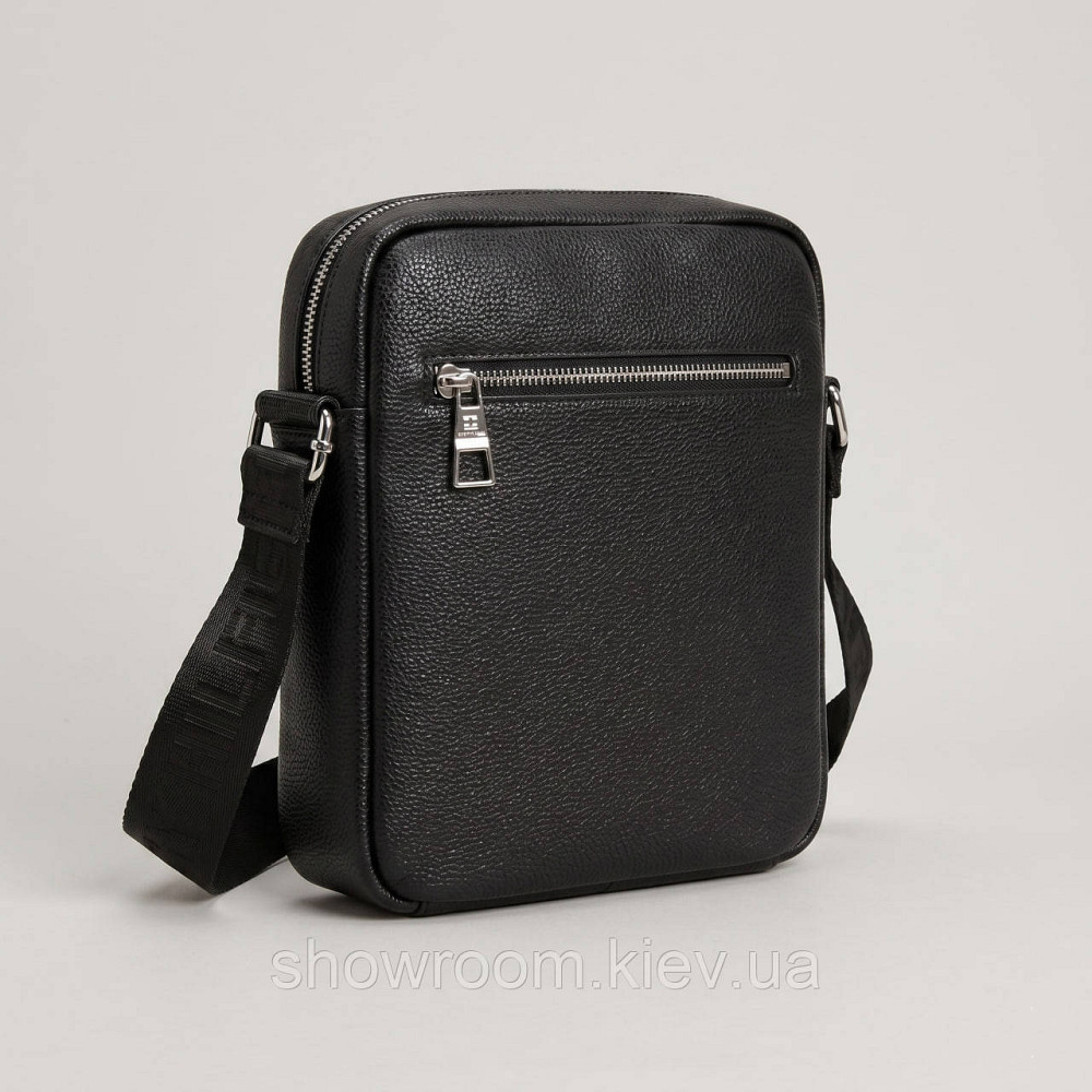 Чоловіча брендова сумка через плече Tommy (6210) чорна Київ - фото 3