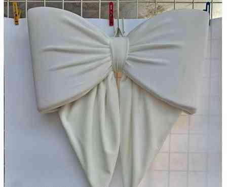 Бант для декору велюр для ялинки, вітрини Київ