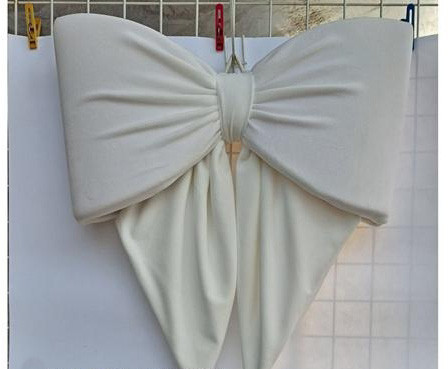 Бант для декору велюр для ялинки, вітрини Київ - фото 1