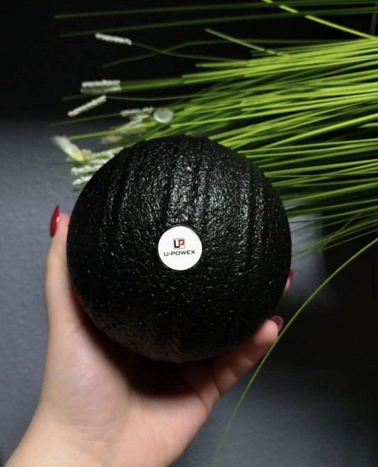 Масажний м'яч U POWEX Epp foam ball d10 чорний для фітнесу, йоги та спортивного масажу Київ - фото 10