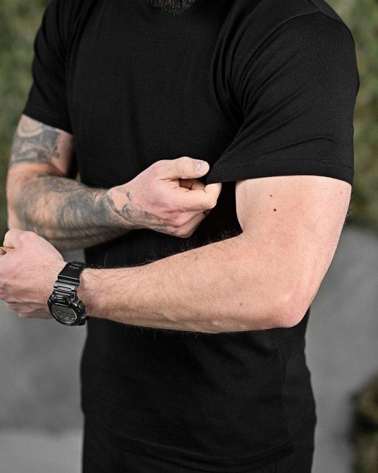 Футболка з бавовни hellboy (добра якість) чорна ВН1024 Одеса - фото 6