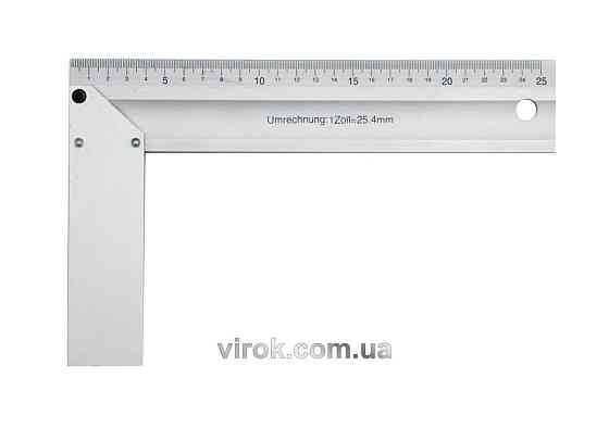 Кутник столярний VOREL : L= 300 мм. алюмінієвий [10/60] Одеса