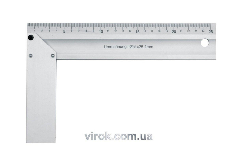 Кутник столярний VOREL : L= 300 мм. алюмінієвий [10/60] Одеса - фото 1