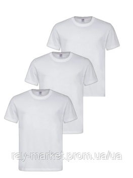 Набір базових футболок 3 шт Stedman Classic-T чоловічий чорний (ST2000-BLO-BLO-BLO-BLO) 3XL Київ