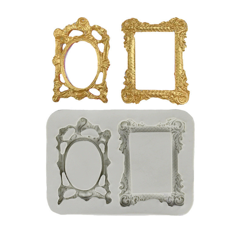 Силиконовая форма Рамки 70 на 95 мм серый Киев - изображение 5