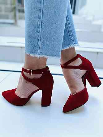 SANTINI Босоніжки жіночі SANTINI 953589-27 червоні (літо, замша натуральна) (3843) Коломыя