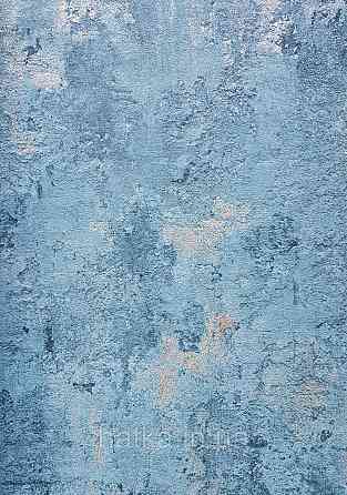 Шпалери вінілові на флізеліні AS creation The Bos 0.53х10 під штукатурку структурні бірюзові прожилки золотом Київ