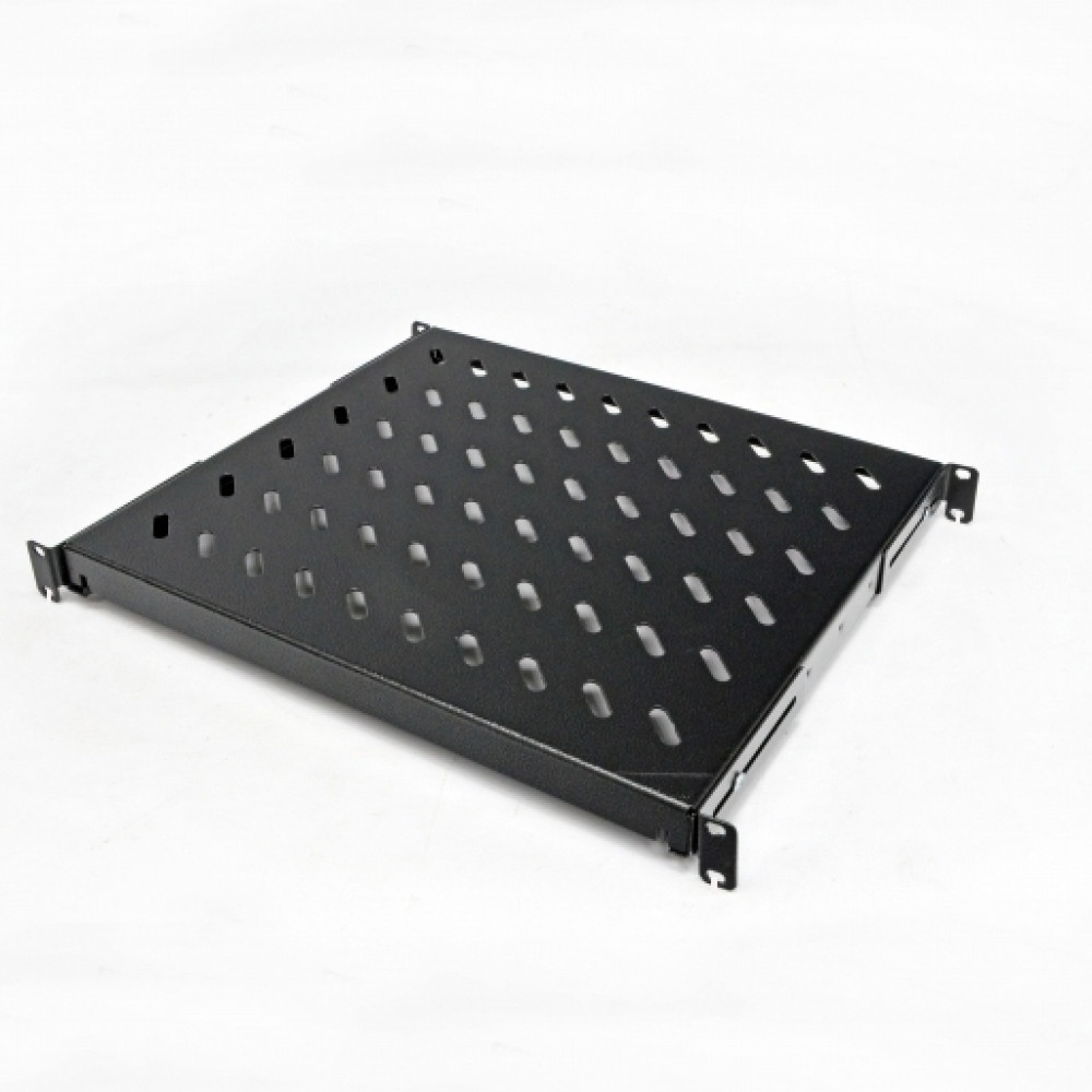 Полиця з чотирма точками кріплення CMS UA-SH4-400B 19" 1U 400 мм чорна Київ - фото 1