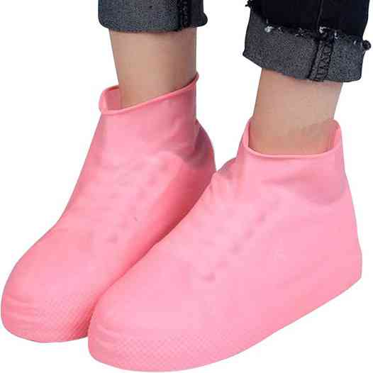 Многоразовые бахилы-чехлы L (41-45 размер) для обуви силиконовые от воды и грязи. Цвет: розовый CG-12 Ивано-Франковск