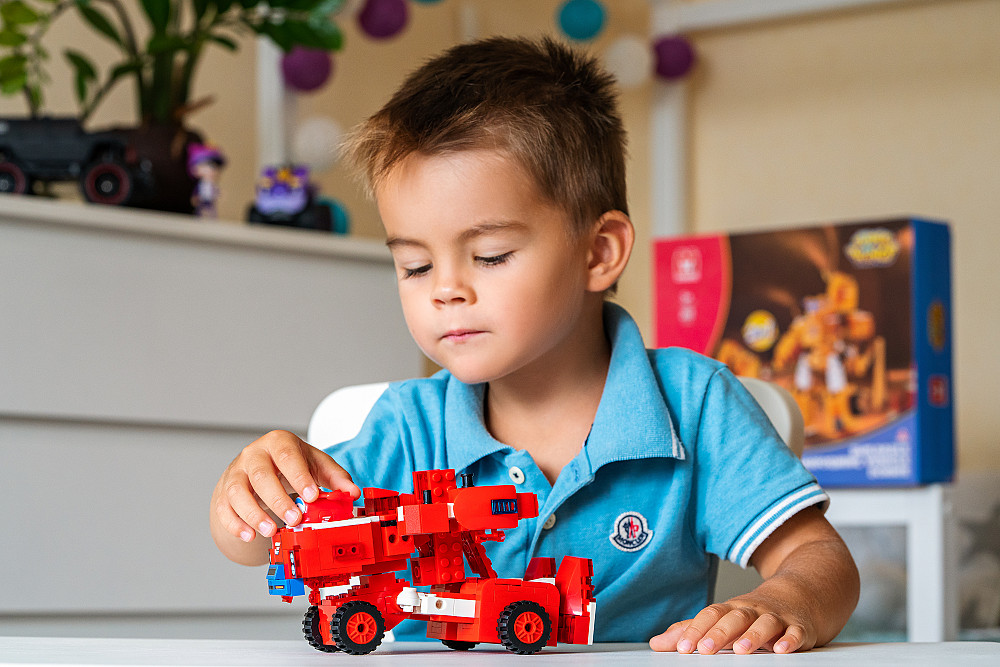 Конструктор-трансформер Super Wings Small Blocks 2в1 Buildable Transforming Vehicle Джетт (Jett) Киев - изображение 10