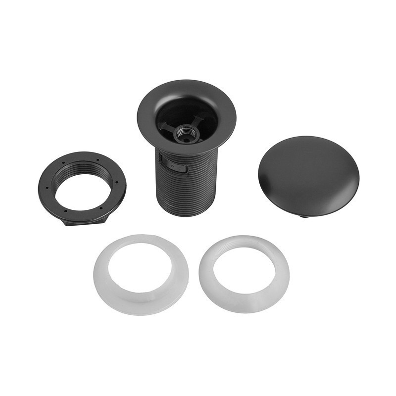 Донний клапан для раковини Zerix BV-02 BLACK 1 1/4''  без переливу автоматичний СLICK-СLACK (Колір ( 10410 ) Харків - фото 7