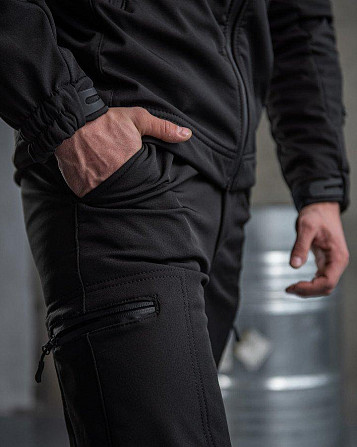 Тактичний костюм SoftShell Police black ВТ7623 Київ - фото 6