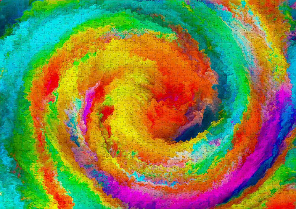 Пазл Барвистий градієнтний вихор - Colorful Gradient Swirl (Enjoy-1236) Киев - изображение 5