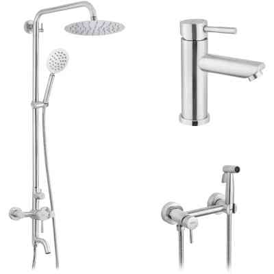 Душовий гарнітур Kroner Edelstahl Klassisch-ESG063 + змішувач Edelstahl Klassisch-ESG010 + змішувач Edelstahl Klassisch (CVS30208) Вінниця