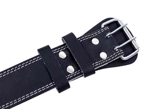 Пояс шкіряний VNK Leather для важкої атлетики та пауерліфтингу регульований підтримка спини розмір L Київ