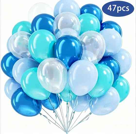 Набор шариков 47шт бирюзово-голубой Киев