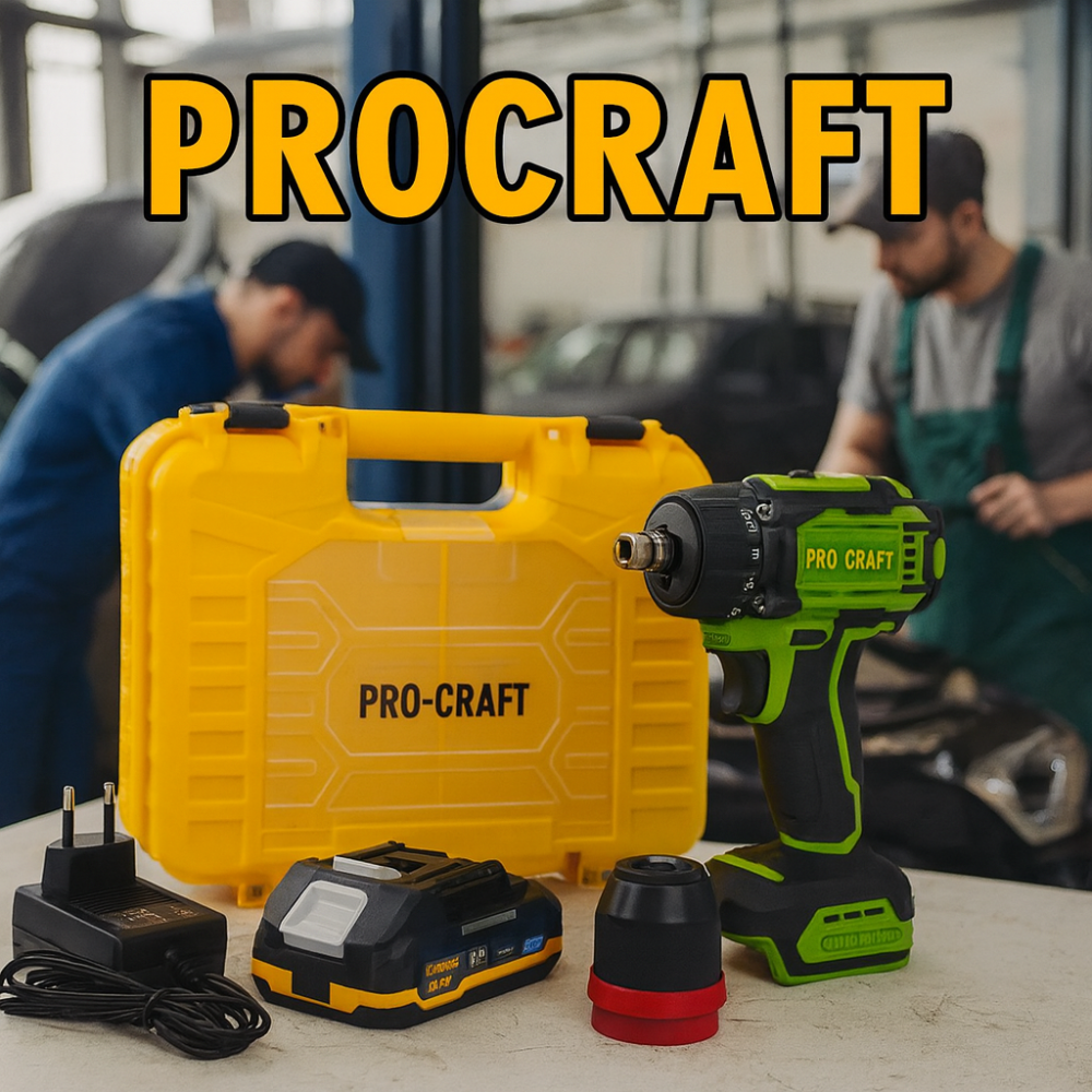 Безщітковий акумуляторний шуруповерт Procraft PA18Pro в кейсі універсальний акумуляторний шуруповерт 1 батарея 2А·год 20В Львів - фото 1