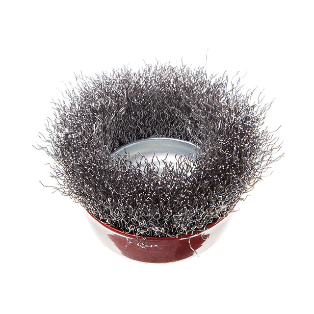 Щітка чашкова, 65 мм, M14, кручений дріт, для КШМ, 12500 об/хв INTERTOOL BT-1065 Київ - фото 3