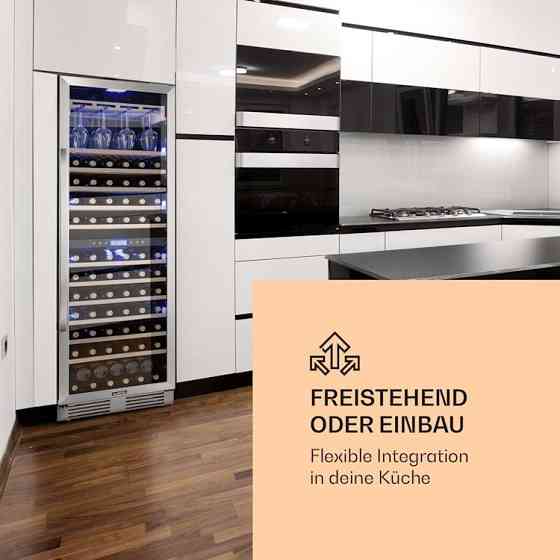 Вбудований двозонний винний холодильник Vinovilla Grande 165 Klarstein Німеччина Рівне