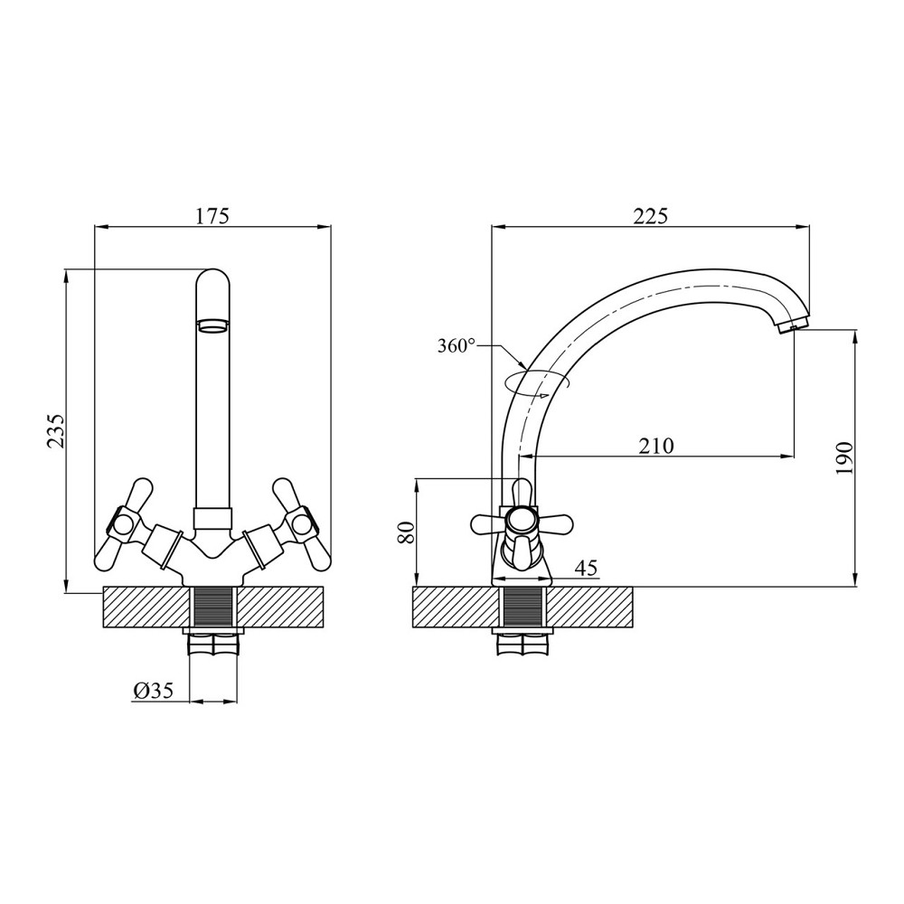 Змішувач для кухні Agua Toledo - C031 Київ - фото 2