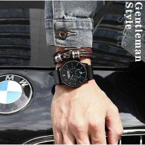 Чоловічий наручний годинник Poedagar Misto (Чорний) Вінниця